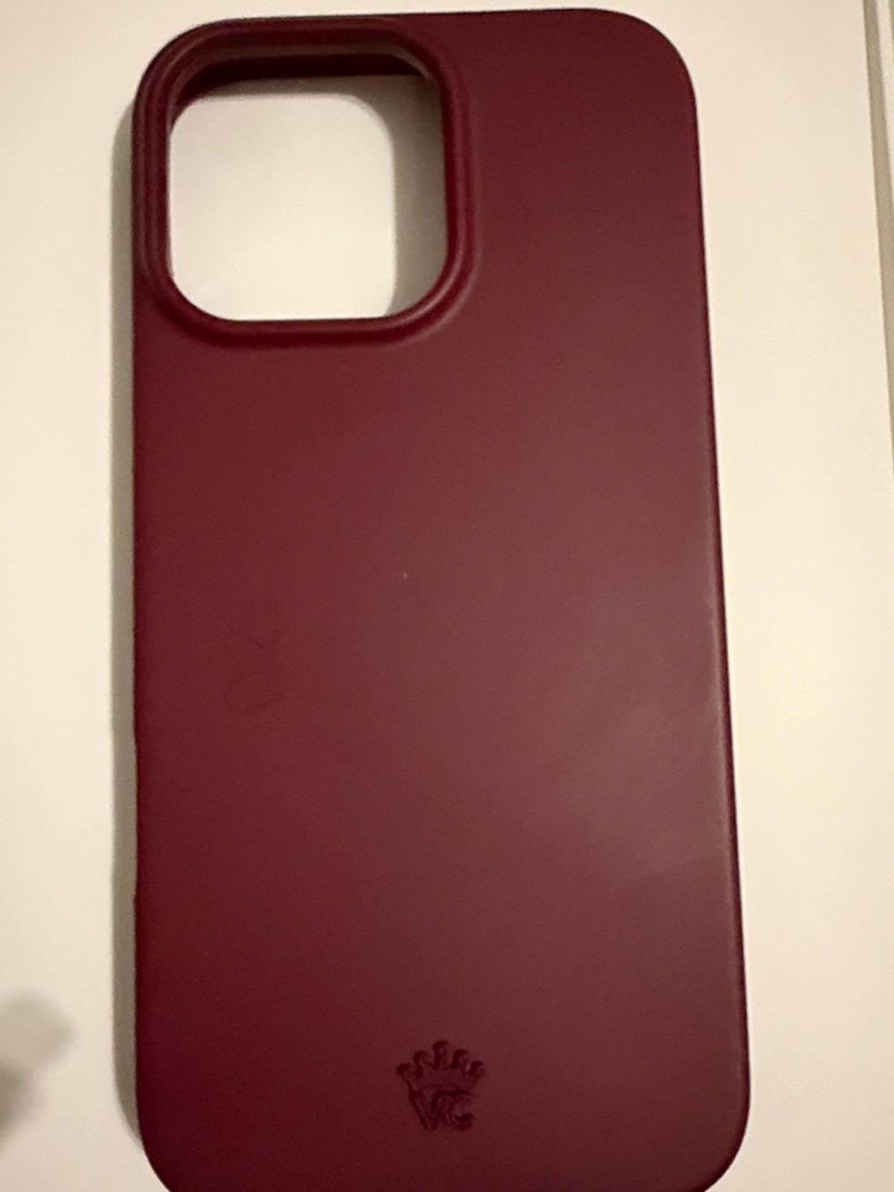 Velvet Caviar Burgundy Silicone Phone Case